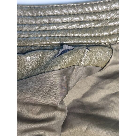 LA Coalition Faux Leather Pink or Green Moto Jacket- Size Small - Picture 12 of 16